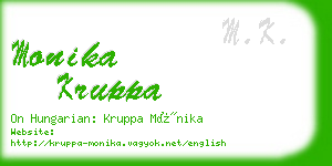 monika kruppa business card